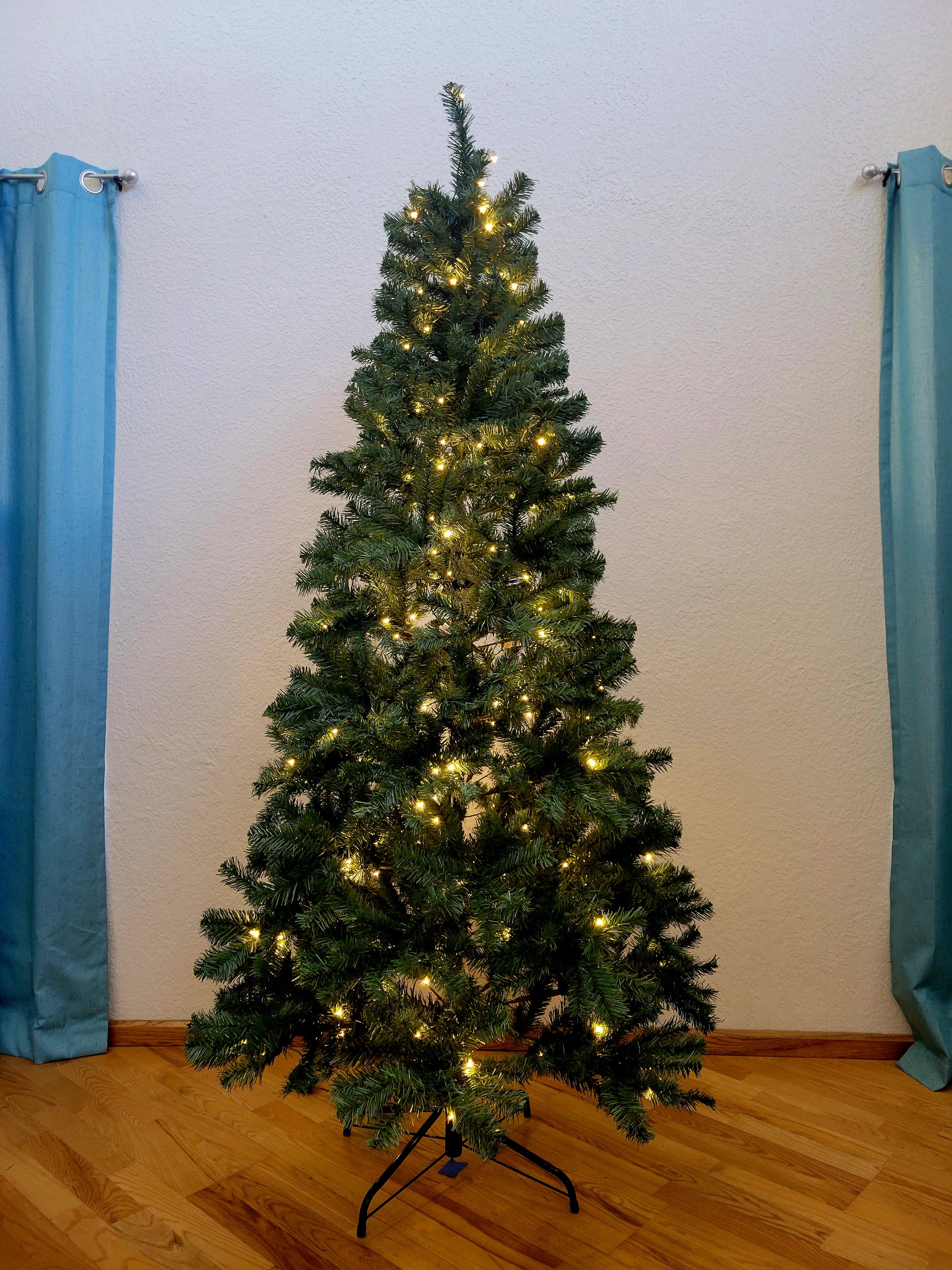 6.5 ft. Classic, Pre-lit (White & Multicolored) - Artificial Rental