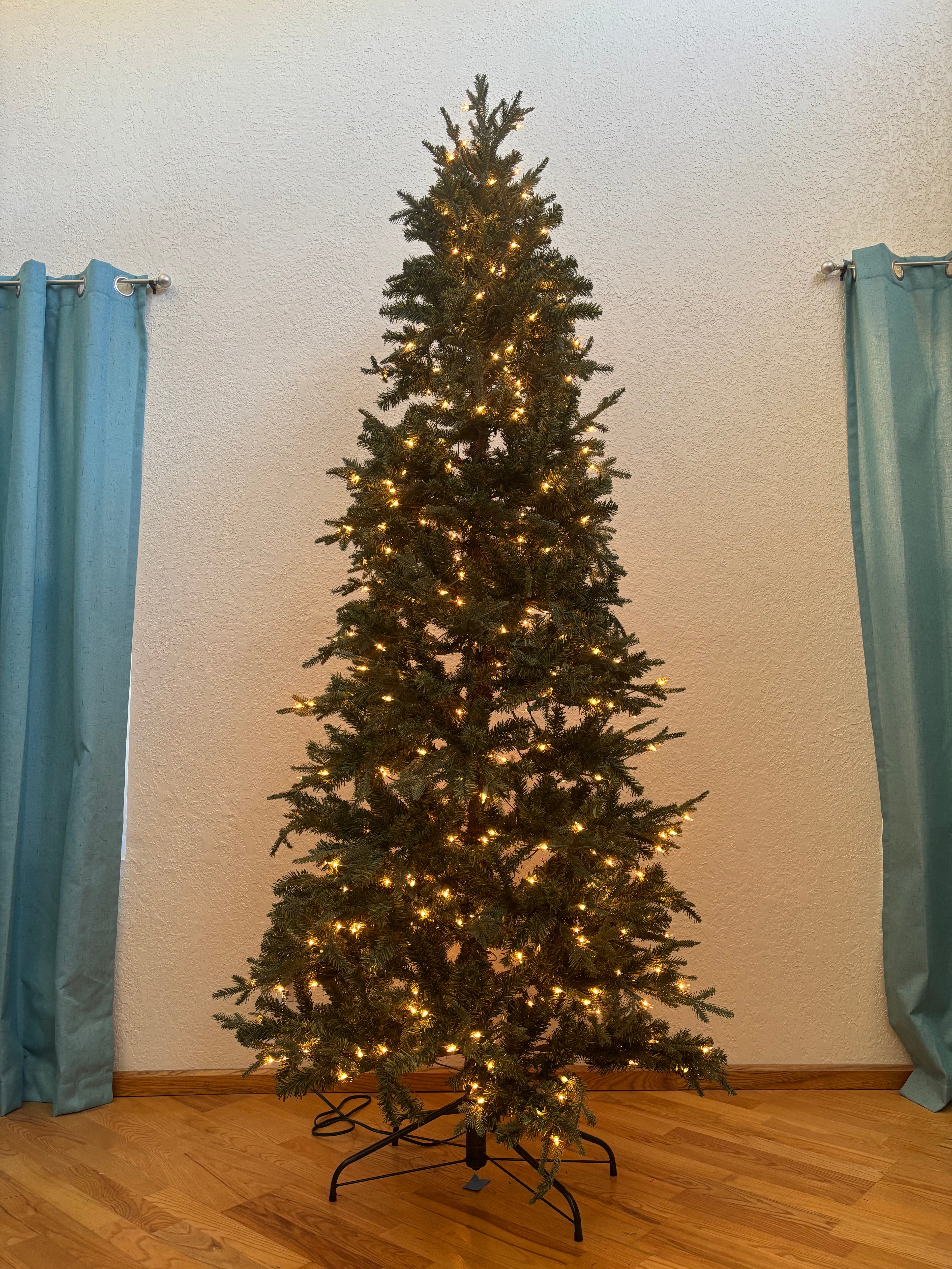 7.5 ft. Slim, Pre-lit (Warm White) - Artificial Rental